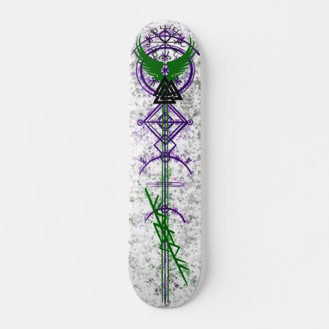 Viking Trash Pop Design Skateboard (Vorne)