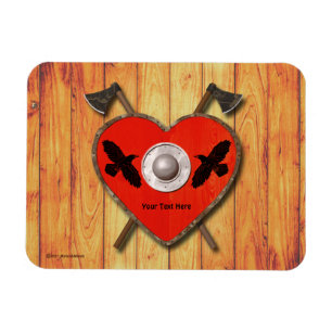 Viking Valentine - Raven Card Magnet