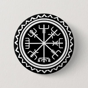 Viking Vegvisir Compass Button