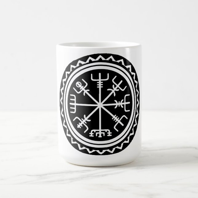 Viking Vegvisir Compass Kaffeetasse (Mittel)