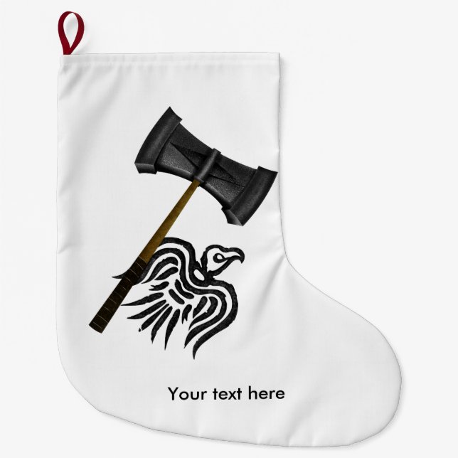 Viking War Hammer Thor Großer Weihnachtsstrumpf (Vorderseite)