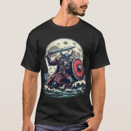 Viking Warrior auf See T-Shirt
