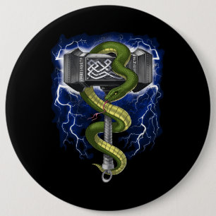 Viking Warrior Hammer Button
