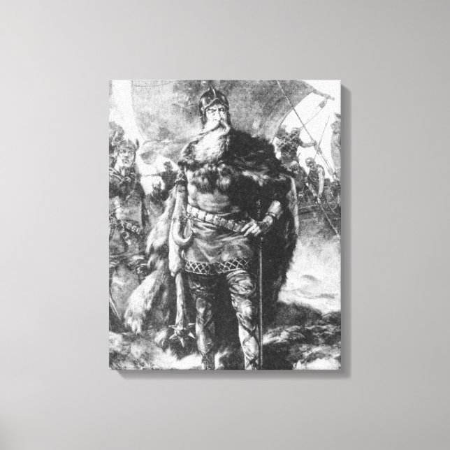 Viking Warrior Leinwanddruck (Vorderseite)