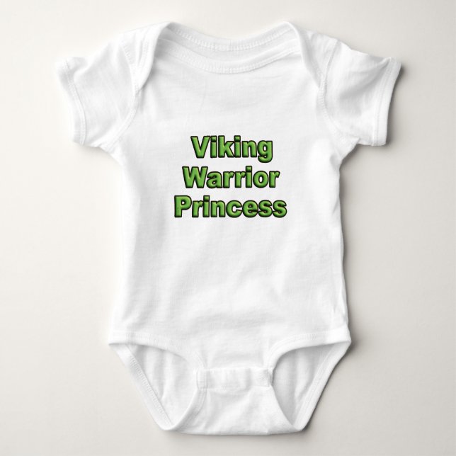 Viking Warrior Princess Baby Strampler (Vorderseite)