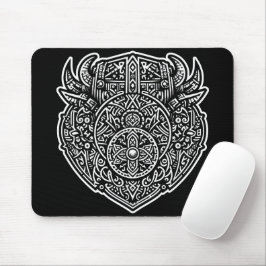 Viking Warrior Shield Mousepad