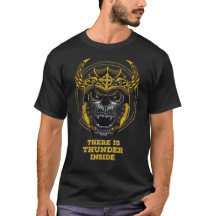 Viking Warrior Skull Es gibt Thunder Inside