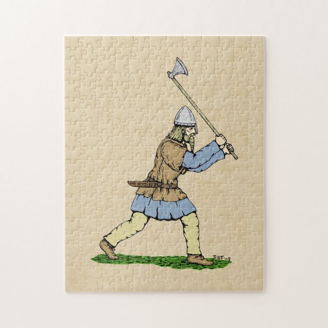 Viking Warrior Wielding Broad Ax (Vertikal)
