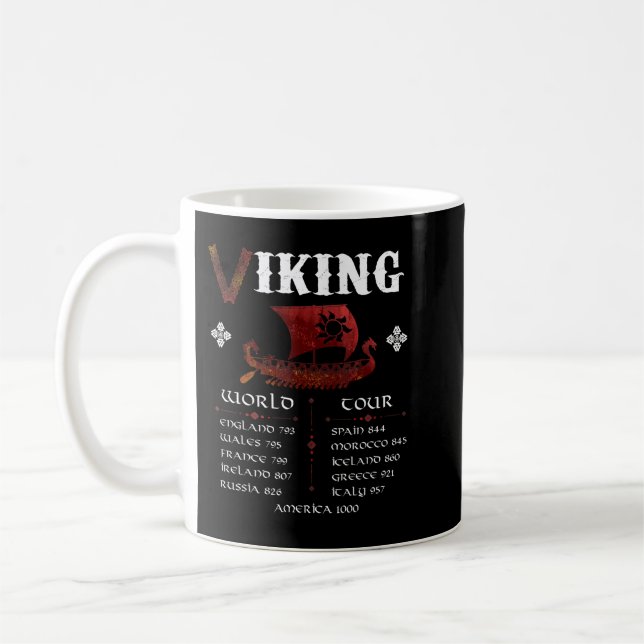 Viking World Tour Viking Ship Kaffeetasse (Links)