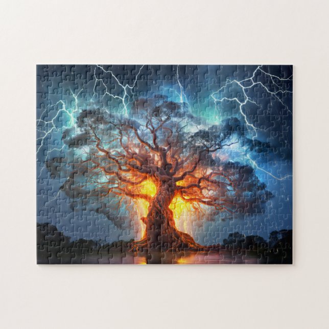 Viking World tree Yggdrasil at Ragnarok (Horizontal)
