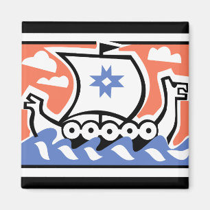 VikingLongboat Magnet