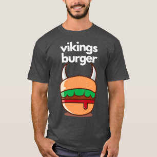 Vikings Burger-Design T-Shirt