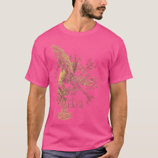 VIKINGS RISE Vikings Norse Mythology Skull Raven T-Shirt