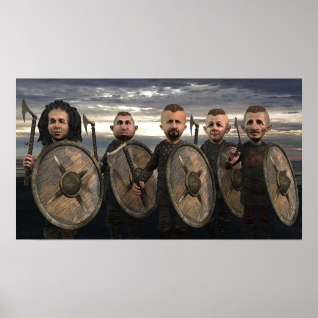 Vikings Sur La Rive - Petite Poster (Devant)