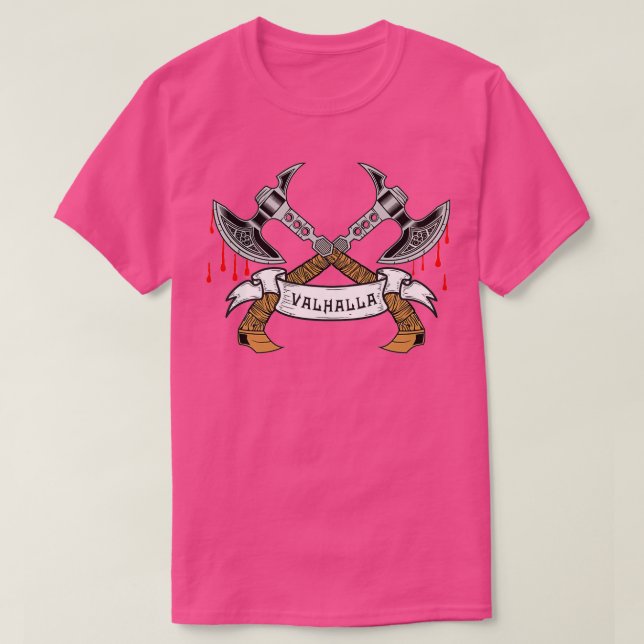 Vikings Valhalla mit ax T-Shirt (Design vorne)