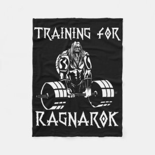Vikings Workout Outfit Deadlift Nordic Man Gift Fleecedecke
