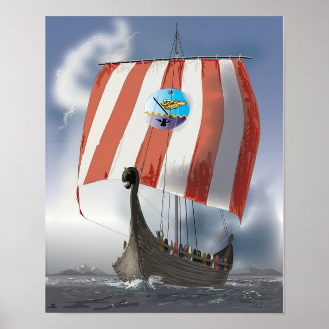 VikingShip Poster (Vorne)