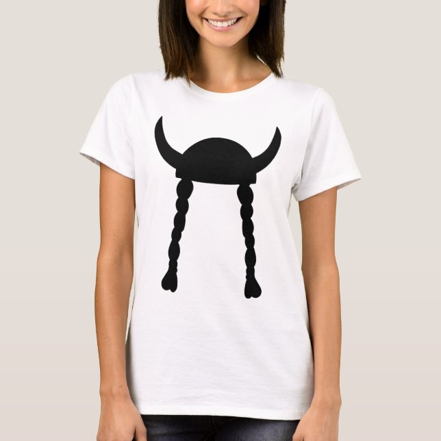 Vikingsturzhelm und -borten T-Shirt (Vorderseite)