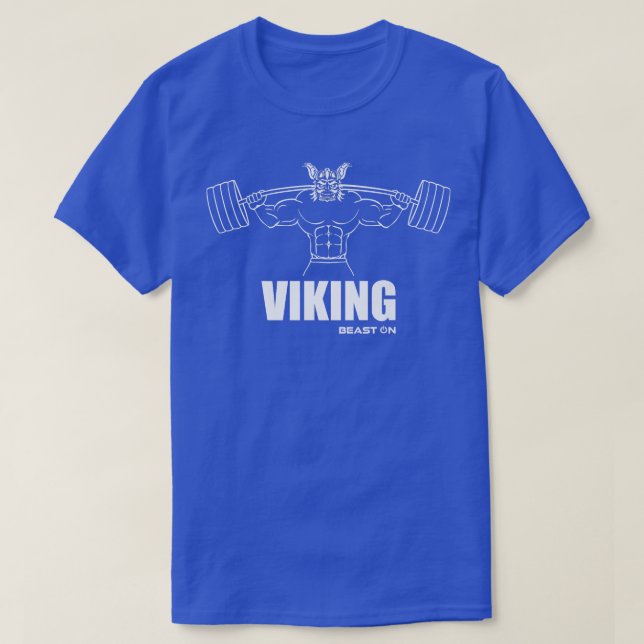 VikingViking Beast OnGym Motivation Fitness Sprich T-Shirt (Design vorne)