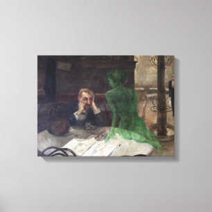 Viktor Oliva der Absinthe Drink Leinwanddruck