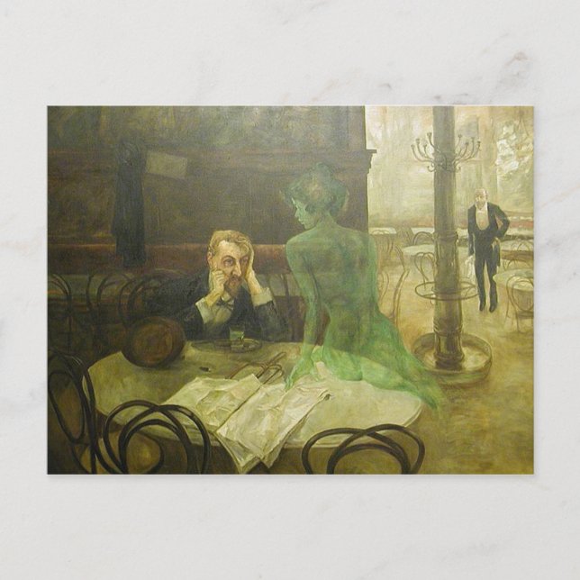 Viktor Oliva: Die Absinthe Drinks Postkarte (Vorderseite)
