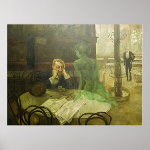 Viktor Oliva Poster de Absinthe Drinker