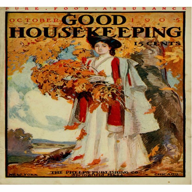 Viktorianisch 1905 Gutes Housekeeping Mag Foto Scu Fotoskulptur Ornament (Vorne)