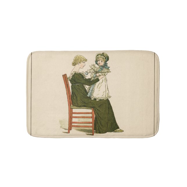 Viktorianisch Baby Greenaway Mother Badematte (Vorderseite)