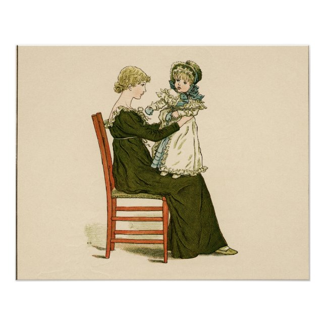 Viktorianisch Baby Greenaway Mother Poster (Vorderseite)