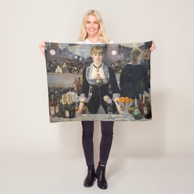 Viktorianisch Barmaid Girl in Folies Bergere, Fran Fleecedecke (Beispiel)