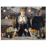 Viktorianisch Barmaid Girl in Folies Bergere, Fran Fotoskulptur Magnet<br><div class="desc">Suzanne, mit ihrem feurigen, roten Haar und einem Blick, der sowohl Vergnügen als auch eine Melancholie bieten konnte, lehnte sich an den coolen Marmortisch. Ihre Uniform, ein schwarzes Kleid mit einem weißen Kragen, der tief in den Rücken tauchte, betonte die Kurve ihrer Taille. Trotz des ständigen Geräuschs von Konversation und...</div>