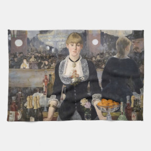 Viktorianisch Barmaid Girl in Folies Bergere, Fran Geschirrtuch