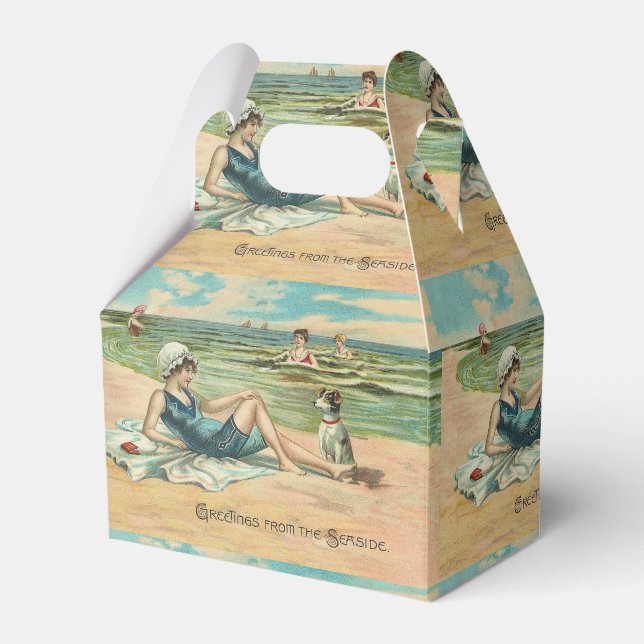 Viktorianisch Beach Swim Girl Ocean Sommerurlaub Geschenkschachtel (Vorderseite)