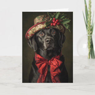 Viktorianisch Black Lab Weihnachten