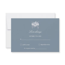 Viktorianisch Blue Floral Dusty Blue Wedding