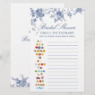 Viktorianisch Blue French Garden Brautparty Game