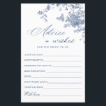 Viktorianisch Blue French Garden Wünsche & Advice<br><div class="desc">Personalisieren Sie mit der Braut zu sein Name und Datum der Dusche. Für weitere Anpassungen klicken Sie bitte auf den Link "Weiter anpassen". Wenn Sie Hilfe benötigen,  kontaktieren Sie mich bitte.</div>