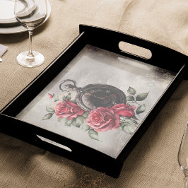 Viktorianisch Boudoir | Alte Pocket Watch und Rote Seidenpapier