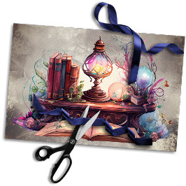 Viktorianisch Boudoir | Antiquitätenlampe auf dem  Seidenpapier