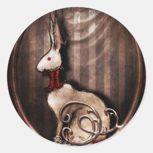 Viktorianisch Bunneh Runder Aufkleber