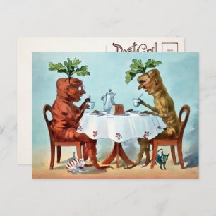 Viktorianisch Carrot Tee Time Postcard Postkarte
