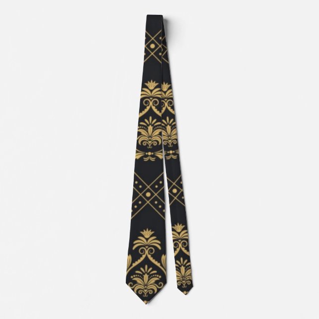 Viktorianisch Collection Familienwappen Black Neck Krawatte (Vorderseite)