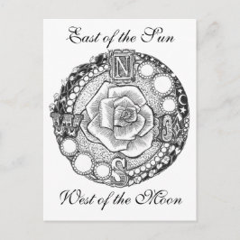 Viktorianisch Compass-Rose Postkarte