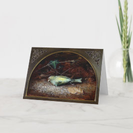 Viktorianisch Dead Bird Weihnachtskarte Feiertagskarte