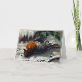 Viktorianisch Dead Bird Weihnachtskarte Feiertagskarte