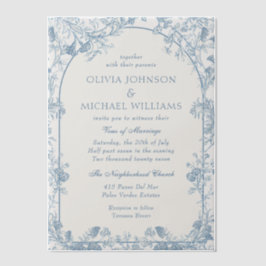 Viktorianisch Dusty Blue Chinoiserie Blumenzwiebel