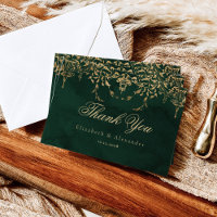 Viktorianisch Emerald Gold Royal Hochzeit danke