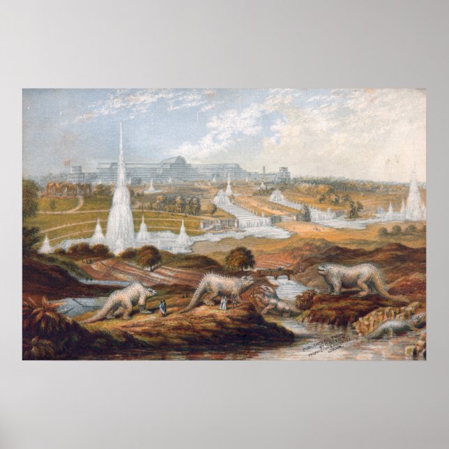 Viktorianisch Era Dinosaurier Print Poster (Vorne)