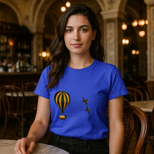 Viktorianisch Era Hot Air Ballon Steampunk T-Shirt (Von Creator hochgeladen)