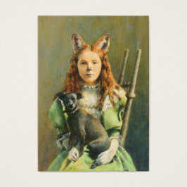 Viktorianisch Fox Girl ACEO Business Card